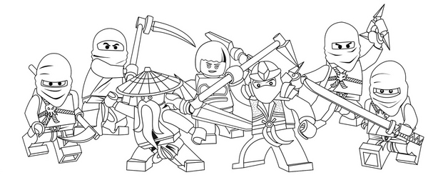 Lego NinjaGo kolorowanki